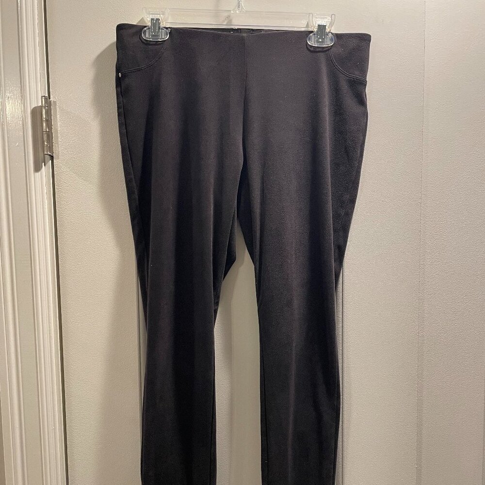 Calvin Klein Suede Stretchy Waistband Leggings black‎ size M